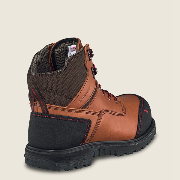 Red Wing Safety Boots Brnr Xp - 6-Inch Waterproof Toe - Brune/Svart - Herre 5846-XUWRN